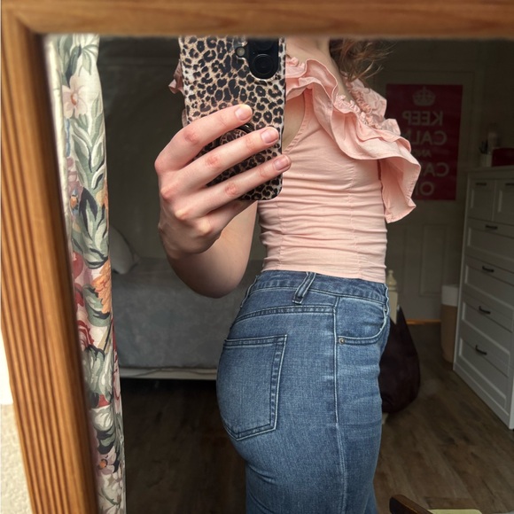 Wild Fable Pink Ruffled Blouse - Picture 3 of 5